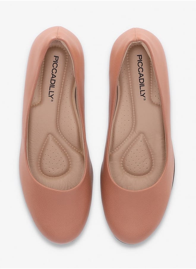 Women Round Toe Slip-On Shoes with Block Heels