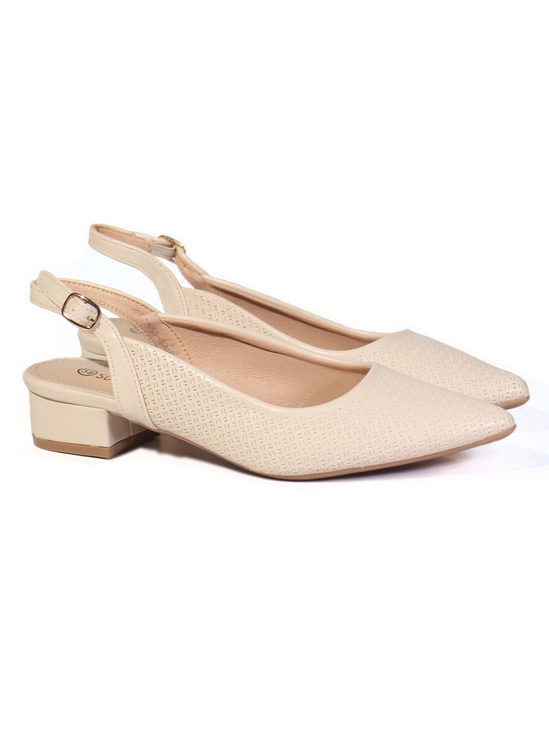 SD Felano Women's Kitten Heels - Premium Quality High Heels Pumps for Women, Comfortable Slip-On Dress Shoes with Cushioned Insole, Stylish Low Heels for Weddings, and Casual Wear