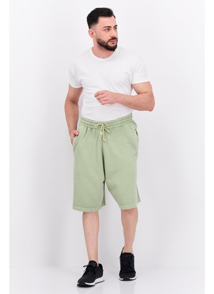 Men Sportswear Fit Outdoor Shorts, Mint Green
