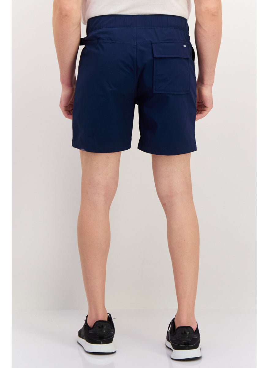 Men Sportswear Fit Outdoor Shorts, Navy