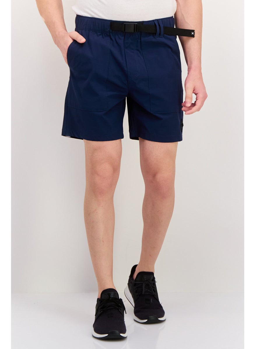Men Sportswear Fit Outdoor Shorts, Navy