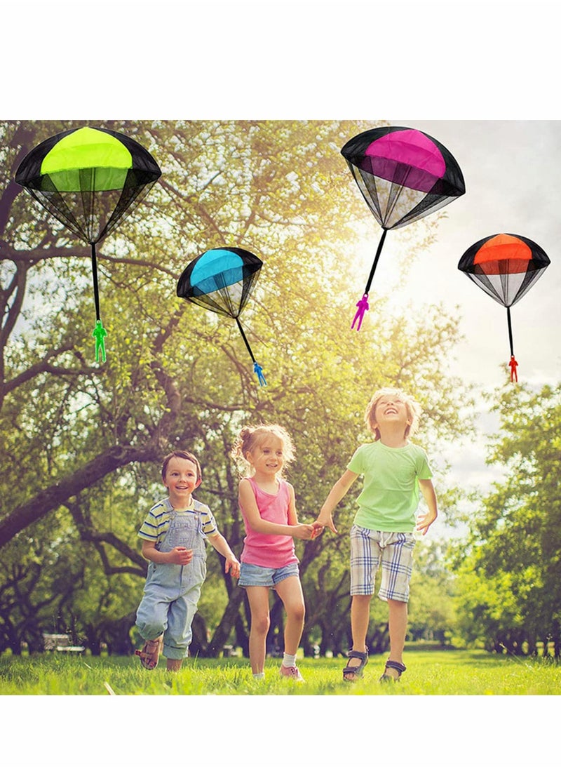 Parachute Toy, 6 Pieces Children's Flying Toys with Tangle Free Throwing Hand Throw Army Man, Outdoor Play Gifts for Kids