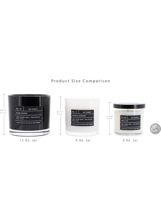 Lulu Candles | Lemon & Vanilla Bean | Luxury Scented Soy Jar Candle | Hand Poured in The USA | Highly Scented & Long Lasting (9 Oz.)