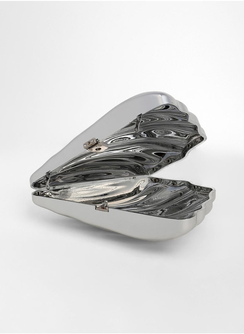 Solid Magnet Lock Regular Acrylic Clutch Bag For Women