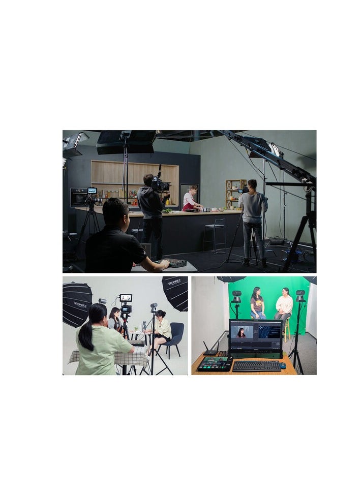FEELWORLD L4 10.1 Inch Touch Screen Video Switcher 10.1 inch Touchscreen, Real-time Preview 5 Input Sources PST PGM and Operation Interface