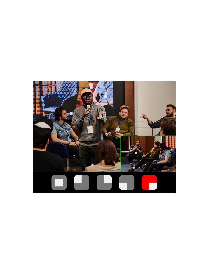 FEELWORLD L4 10.1 Inch Touch Screen Video Switcher 10.1 inch Touchscreen, Real-time Preview 5 Input Sources PST PGM and Operation Interface