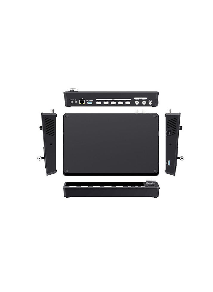 FEELWORLD L4 10.1 Inch Touch Screen Video Switcher 10.1 inch Touchscreen, Real-time Preview 5 Input Sources PST PGM and Operation Interface