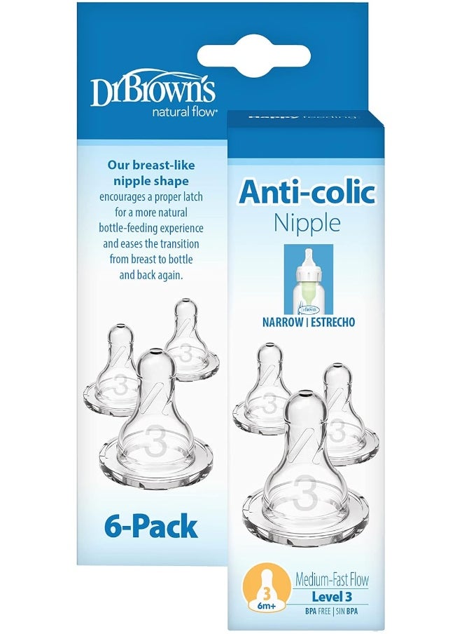 Dr. Brown's Original, Level 3 (6m+), 6 Count