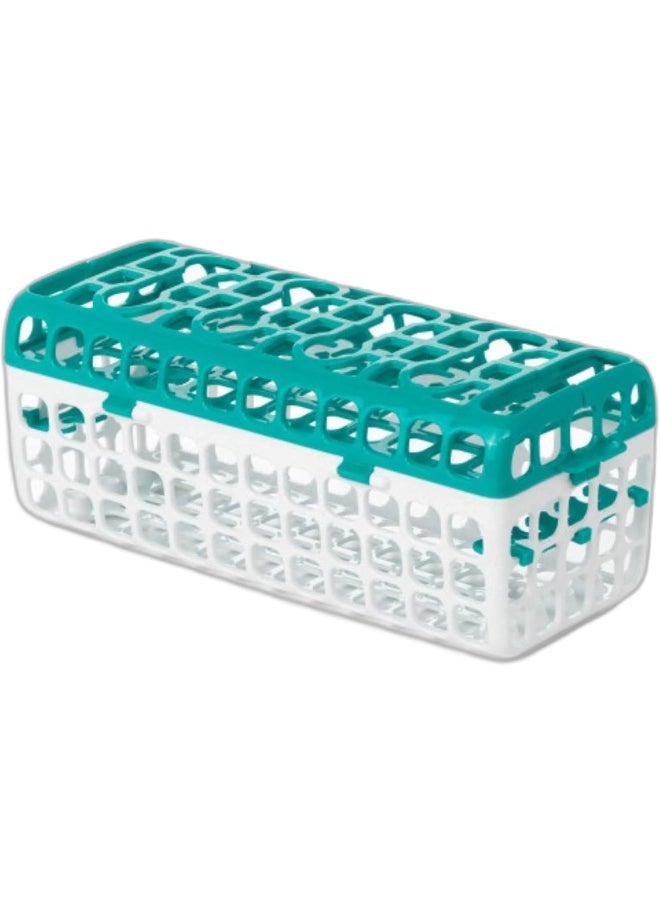 OXO Tot Dishwasher Basket for Bottle Parts & Accessories, Teal, 1 Count (Pack of 1)