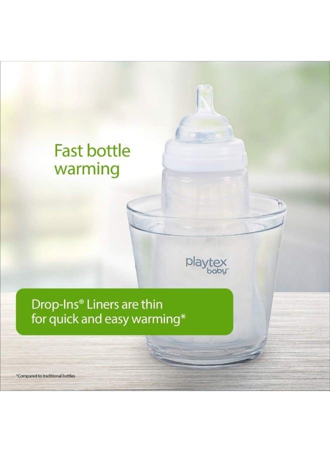 Playtex Baby Nurser Pre-Sterilized Disposable Bottle Liners, Closer to Breastfeeding, 4 oz, 100 Count