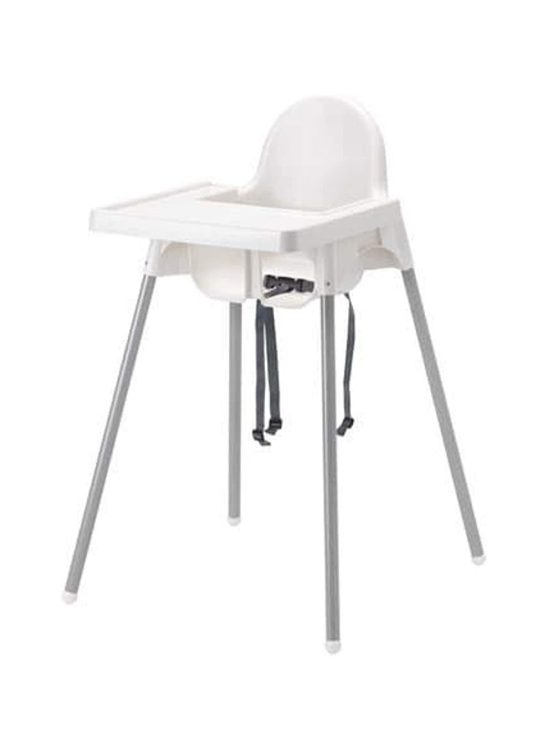Multi-Functional Baby Feeding Chair - Adjustable High Chair With Dining Tray And Safety Seat Belt For Children