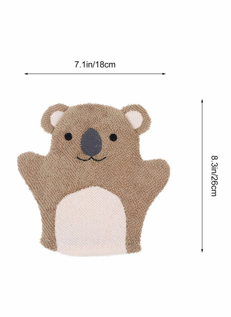 Sponges for Bath, 5pcs Kids Sponge Mitt Glove, Baby Super Soft, Toddler   Animal Shower Bathing Loofah Wash Gloves Body Scrub