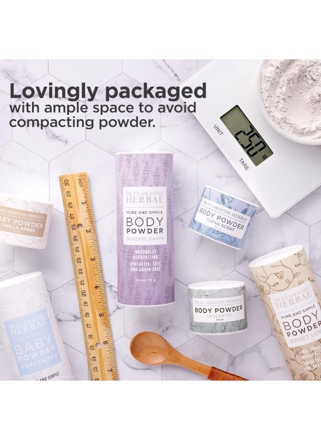 Ora's Amazing Herbal Baby Powder, Unscented, 70ml