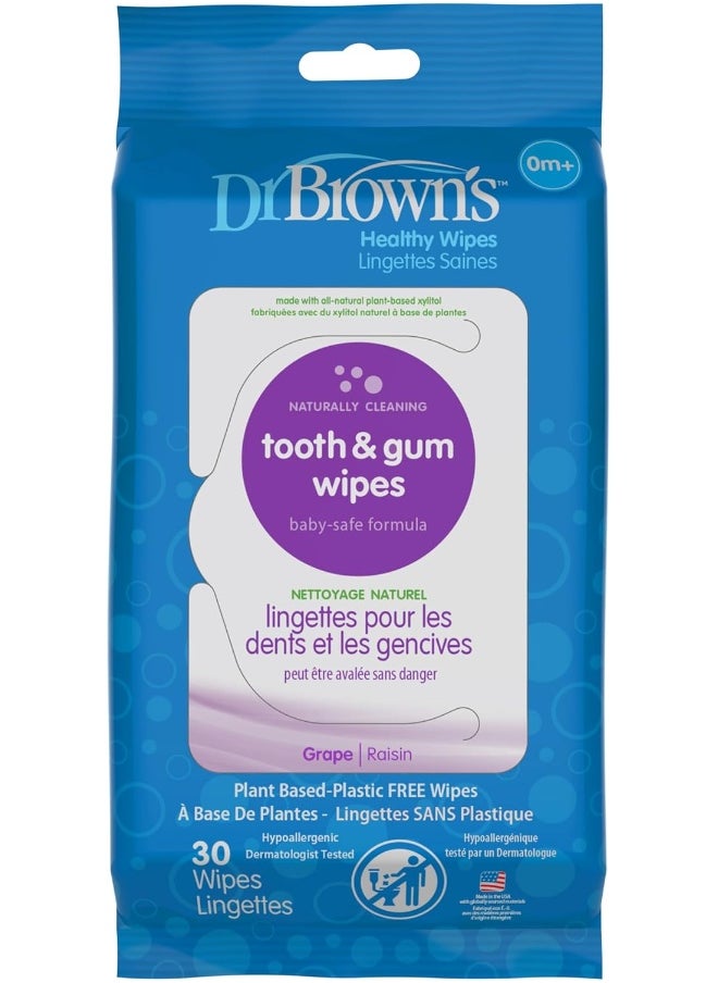 Dr. Brown's Tooth And Gum Wipes Pack Of 30