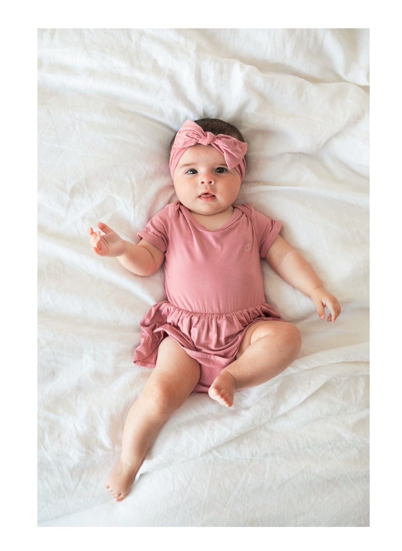 Organic Bamboo Spandex Onesie Dress Lilac