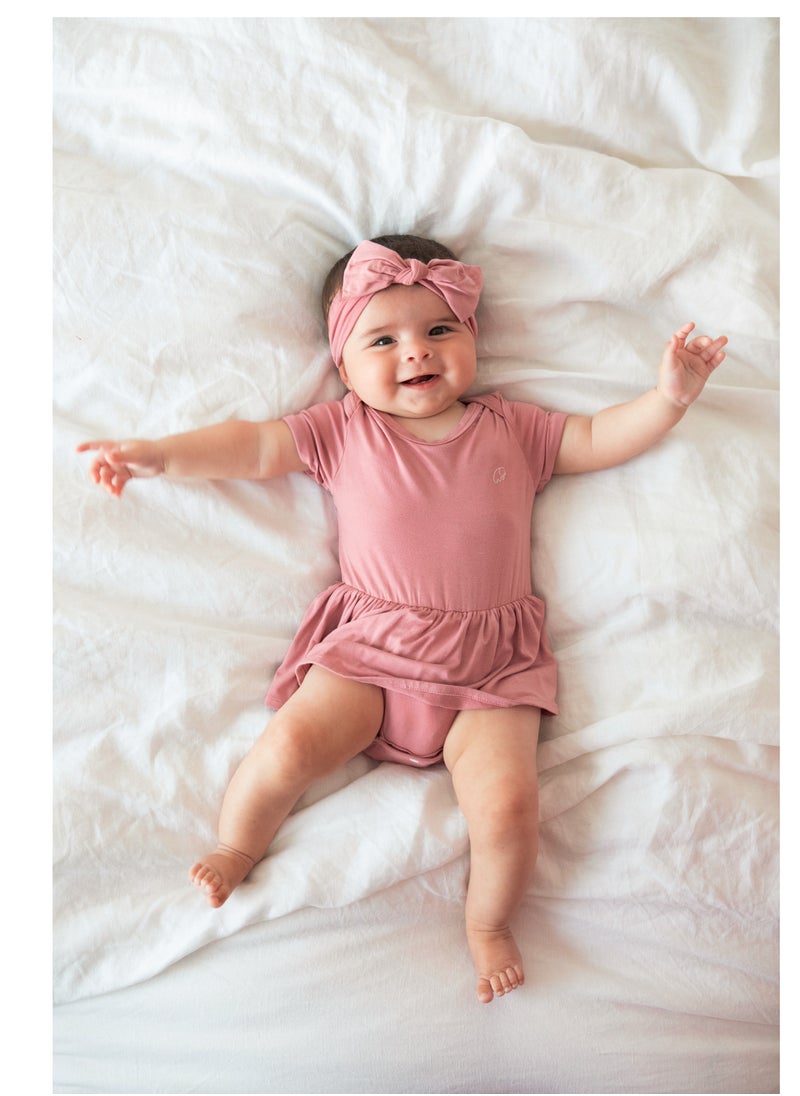 Organic Bamboo Spandex Onesie Dress Lilac