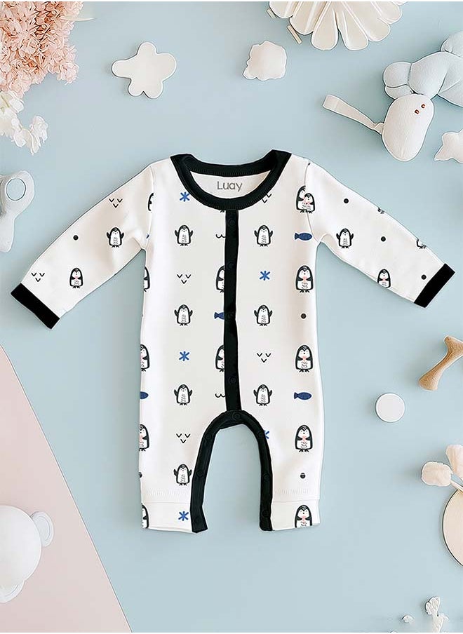 100% Cotton Full Sleeves Baby Romper,Sleepsuit for Baby Girls & Boys _(Pack of 2) 18-24 M