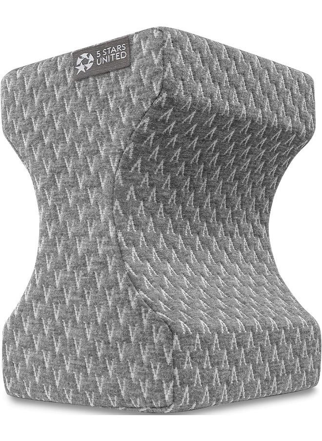 5 STARS UNITED Knee Pillow for Sleeping - Leg Pillow 100% Memory Foam - Leg Pillows for Sleeping on Side - Knee Support Pillow - Knee Cushions for Sleeping - Hip Support Pillow Contour