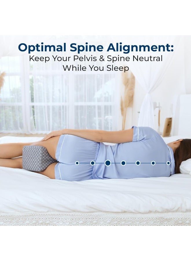 5 STARS UNITED Knee Pillow for Sleeping - Leg Pillow 100% Memory Foam - Leg Pillows for Sleeping on Side - Knee Support Pillow - Knee Cushions for Sleeping - Hip Support Pillow Contour