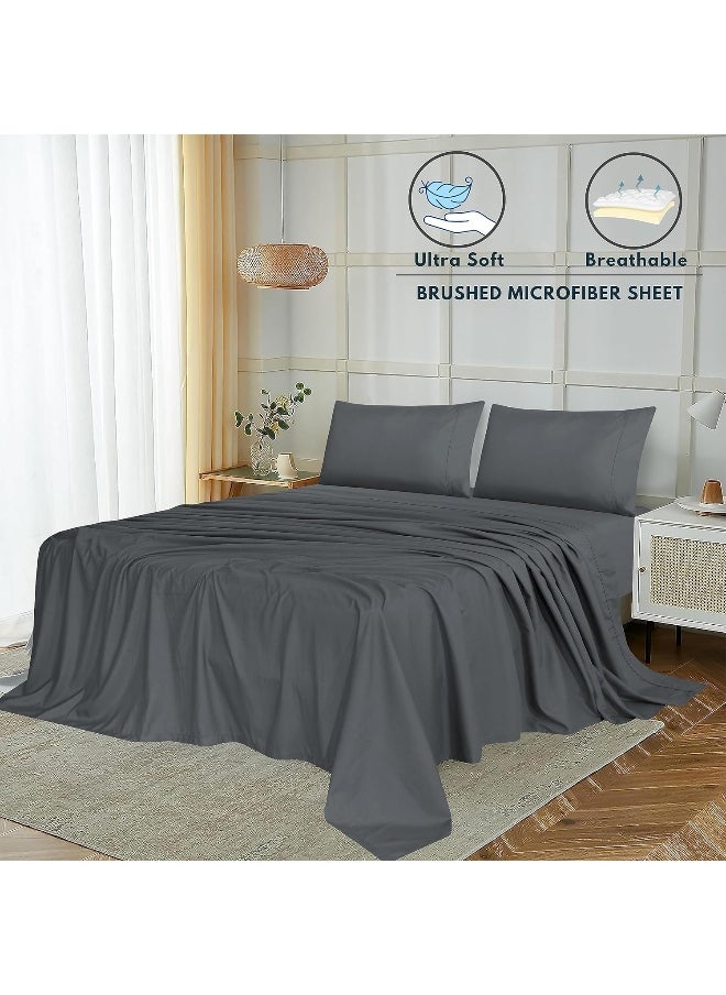 RUVANTI Queen Sheets Set - Luxurious Silky Soft Microfiber Bedding - Cozy & Comfy - 15 Inch Deep Pocket (Fits up to 17