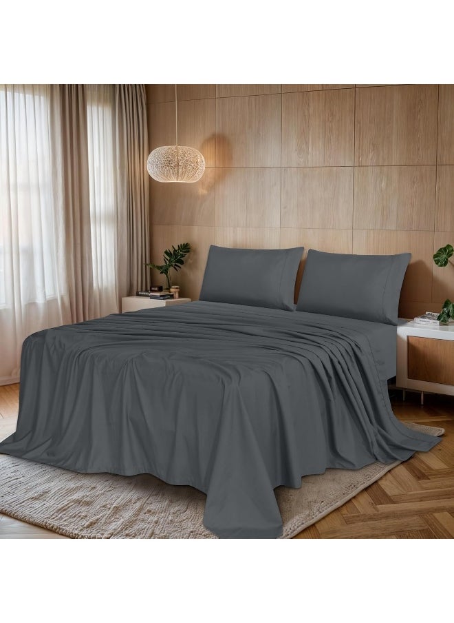 RUVANTI Queen Sheets Set - Luxurious Silky Soft Microfiber Bedding - Cozy & Comfy - 15 Inch Deep Pocket (Fits up to 17