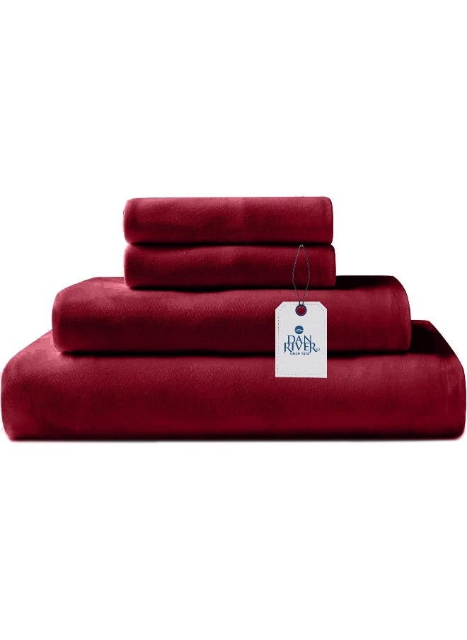 DAN RIVER California King Jersey Sheet Set