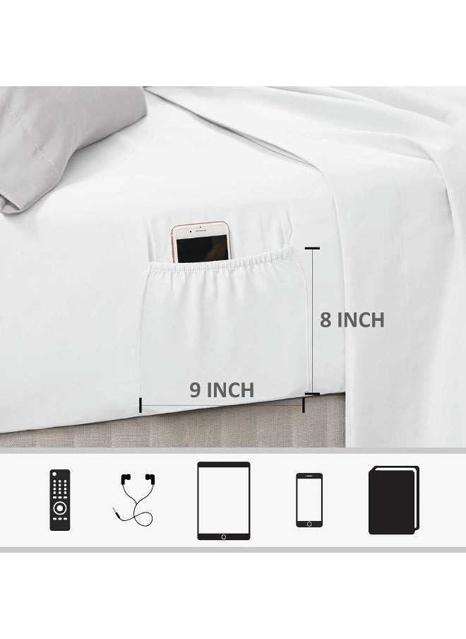 Madison Park Comfort Spaces Bed in A Bag - Trendy Casual Design Cozy Comforter with Complete Sheet Set with Side Pocket, All Season Cover, Matching Shams, Queen, Nina, Leaf Yellow/Grey 9 Piece