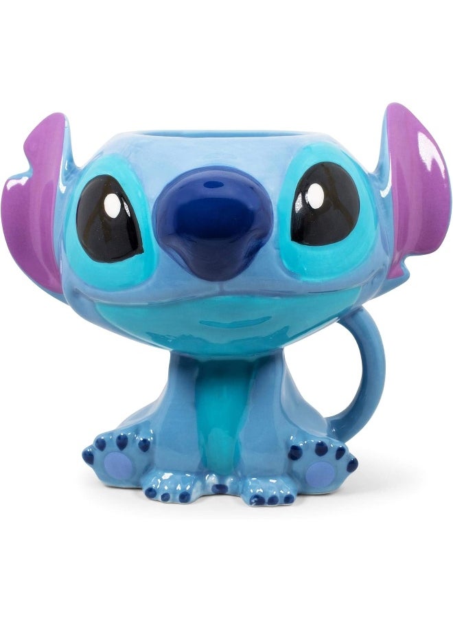 Disney Lilo & Stitch 3D Ceramic Coffee Mug | Holds 15 Ounces