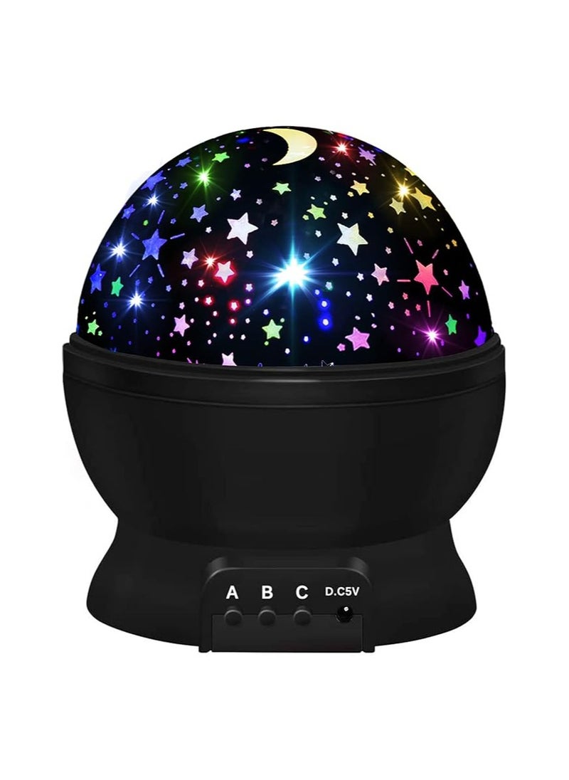 HONGID Night Light for Kids, Kids Night Light, Star Night Light Projector, Star Projector 360 Degree Rotation 4 LED Bulbs 16 Light Color Changing with USB Cable,Lamp Ceiling Lights for Kids Bedroom