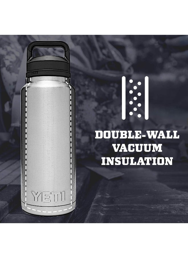 YETI Rambler 36 oz Bottle, Vacuum Insulated, Stainless Steel with Chug Cap, White
