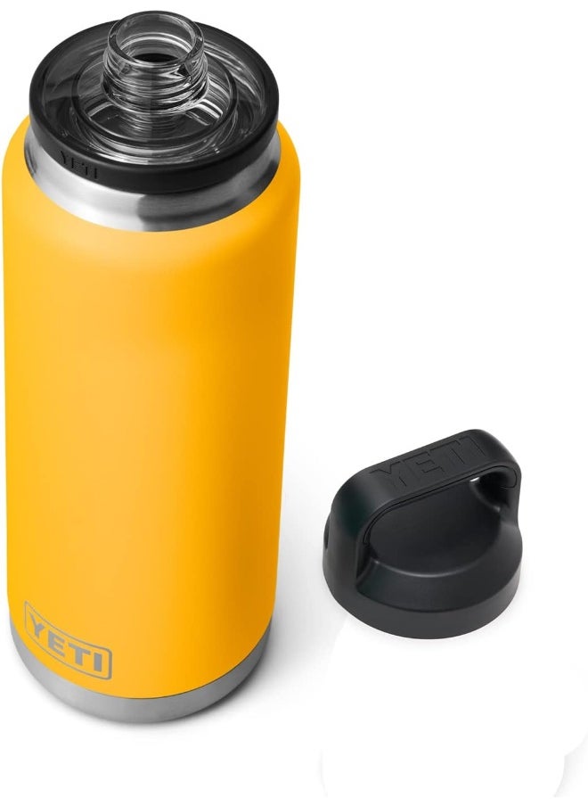 YETI Rambler 36 oz Bottle, Vacuum Insulated, Stainless Steel with Chug Cap, Alpine Yellow
