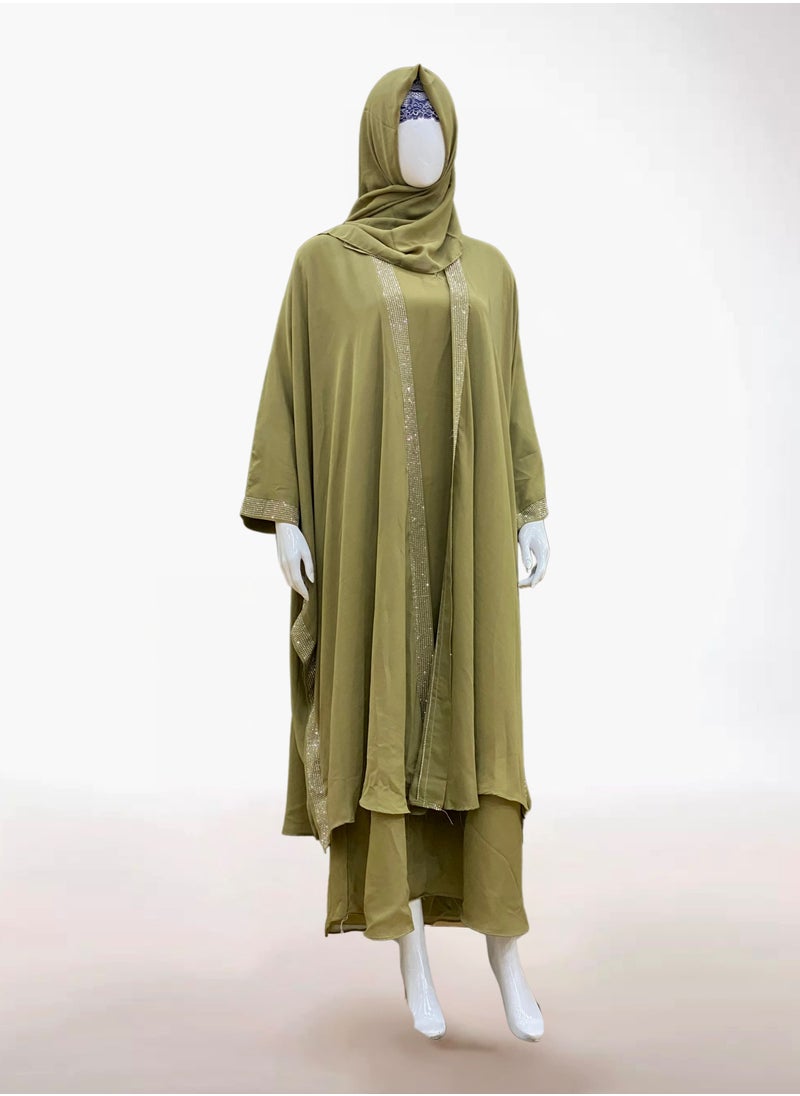 Queen's Detachable cardigan with inner liner Kaftan