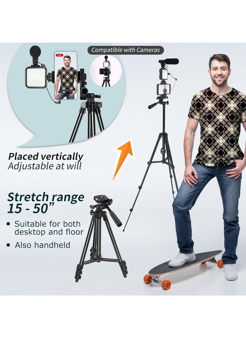 Vlogging YouTube Starter Kit – Complete Bundle for Beginners, Includes Camera, Tripod, Microphone, Ring Light, and Accessories for High-Quality Content Creation