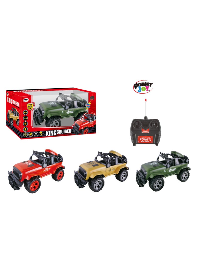 Power Joy Remote Control King Cruiser 1/10 with Light, Assorted 1 Piece (Style & Color May Vary) | Toy Vehicle | Racing Car | Display Cars | Perfect Gift for Collectors and Kids