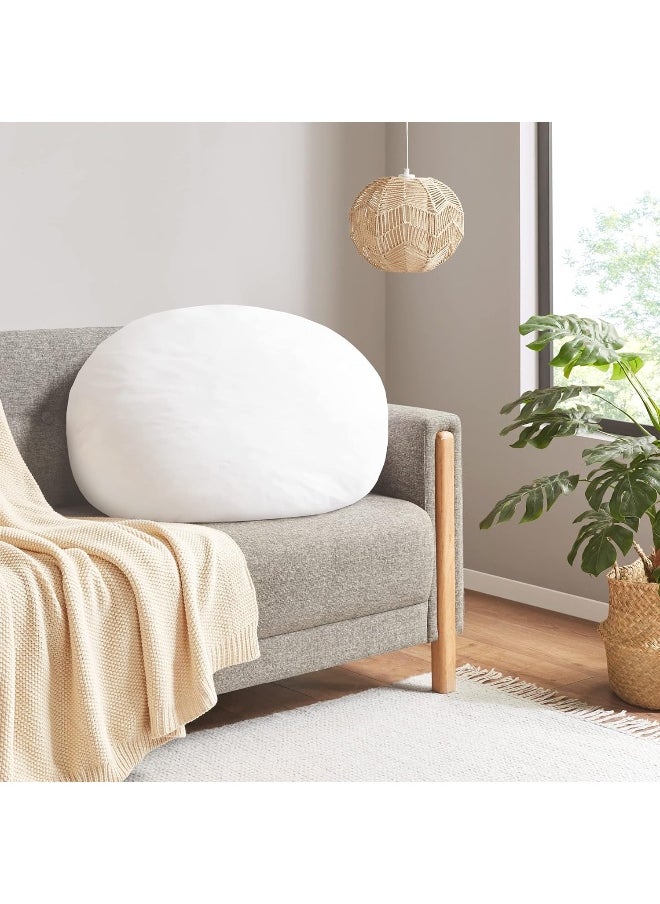 Codi Round Floor Pillow Insert, Large Thick Meditation Cushion, Circular Seating Cushions and Pouf Inserts, 32 Inch, Memory Foam Added (Advanced)