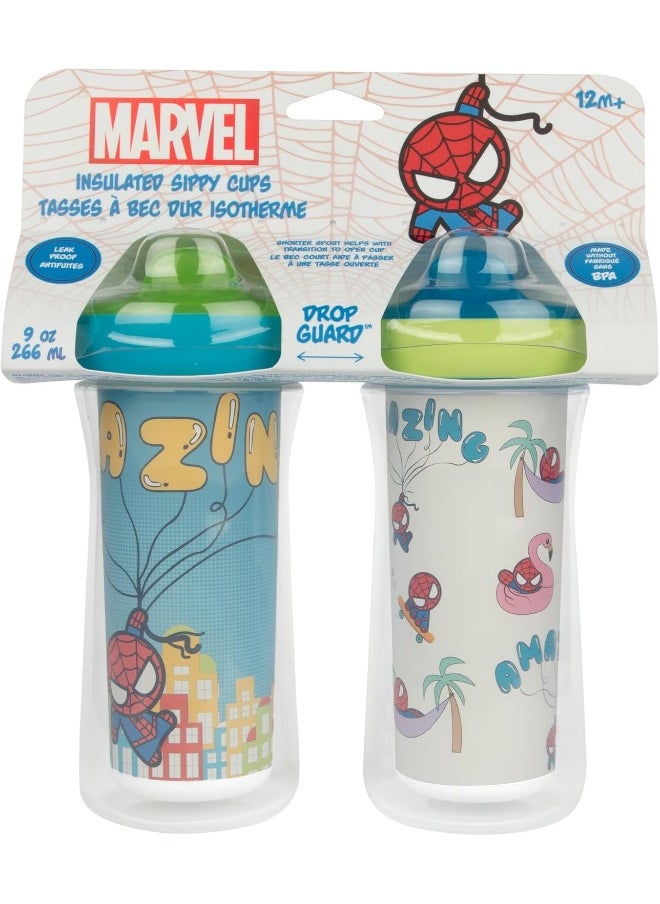 The First Years Marvel Insulated Sippy Cup 9 Oz - 2pk