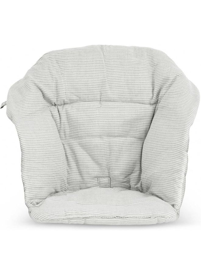 Stokke Clikk Cushion, Nordic Grey - Compatible Clikk High Chair - Provides Support for Babies - Made with Organic Cotton - Reversible & Machine Washable - Best for Ages 6-36 Months