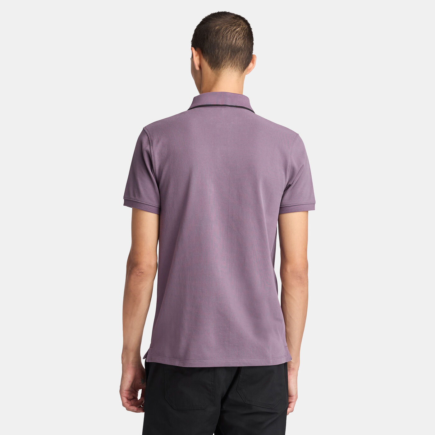 Men's Millers River Printed Neck Polo Shirt