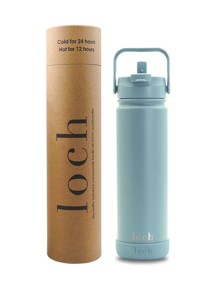 650 ml Steel Blue Monochrome Bottle