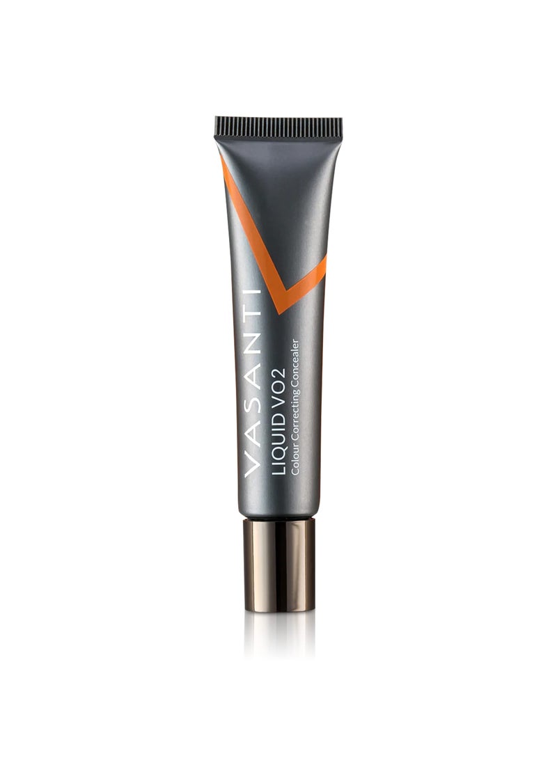 Liquid VO2 Undereye Color Corrector and Concealer by VASANTI - Medium to Deep Skin Tones - Paraben Free, Gluten Free - Look Younger with this Dark Circle Concealer