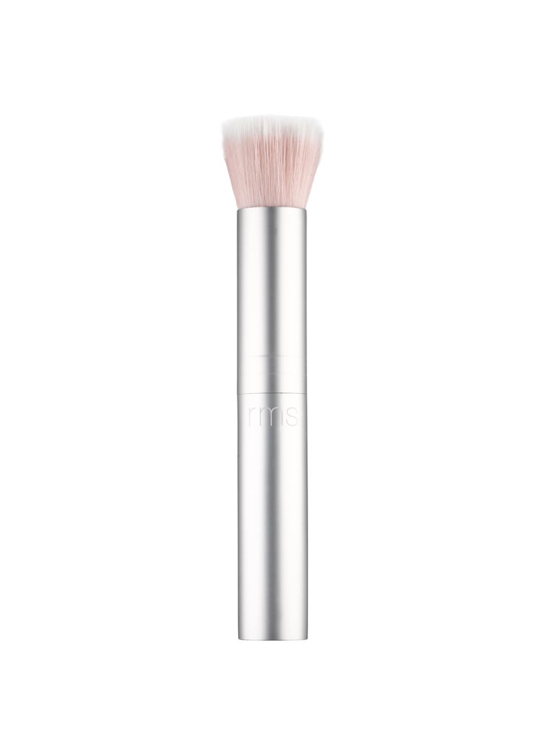 RMS Beauty Skin2Skin Blush Brush - Vegan, Synthetic Fiber Face Makeup Brush for Cream & Powder Bronzer, Loose Powder & Cream & Powder Blush, Cruelty Free Clean Beauty Makeup Tools