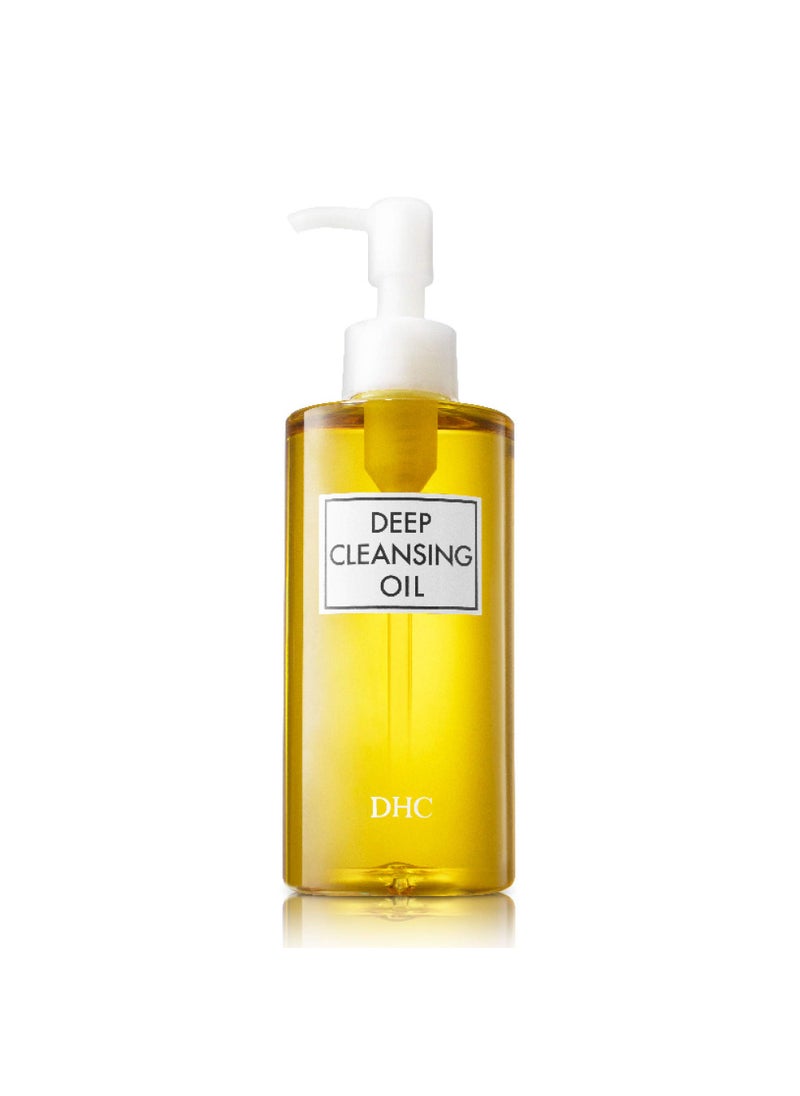 DHC Deep Cleansing Oil, Facial Cleansing Oil, Makeup Remover, Cleanses without Clogging Pores, Residue-Free, Fragrance and Colorant Free, All Skin Types, 6.7 fl. oz.