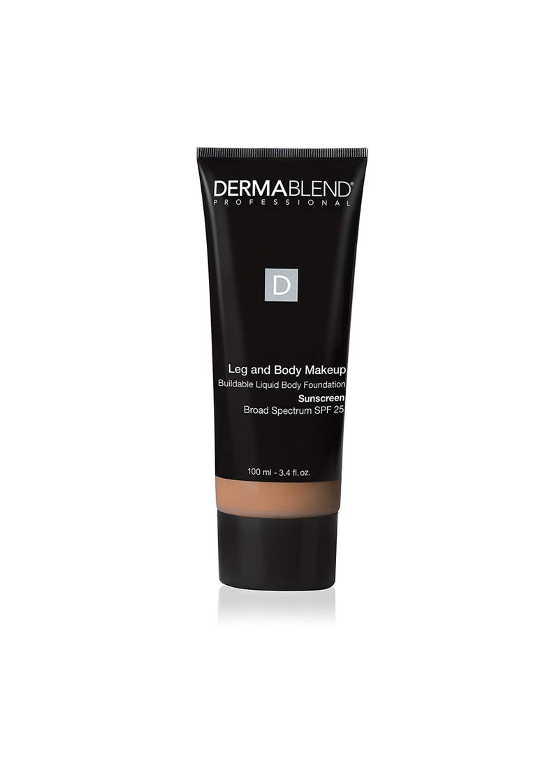 Dermablend Leg and Body Makeup Foundation with SPF 25, 40N Medium Natural, 3.4 Fl. Oz.