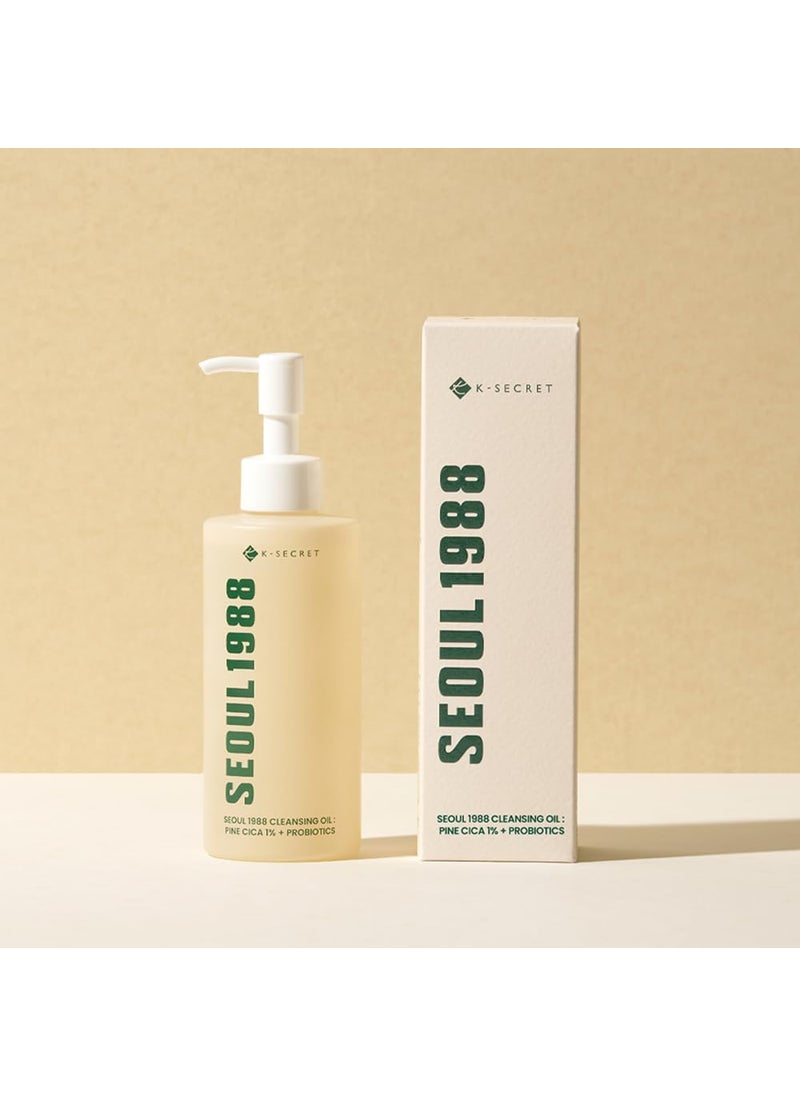 KSECRET SEOUL 1988 Cleansing Oil : Pine Cica 1% + Probiotics, 200ml/6.76fl.oz.