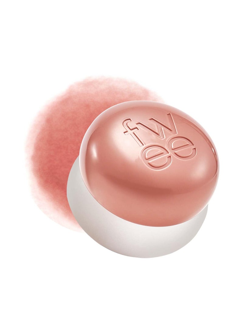 fwee Blurry Pudding Pot | Airbrushed Blush & Lip, Buildable Pigment, Long-lasting, Lightweight, Easy to Blend, Natural Soft Matte Finish - My (Peachy Nude) | 0.17 oz