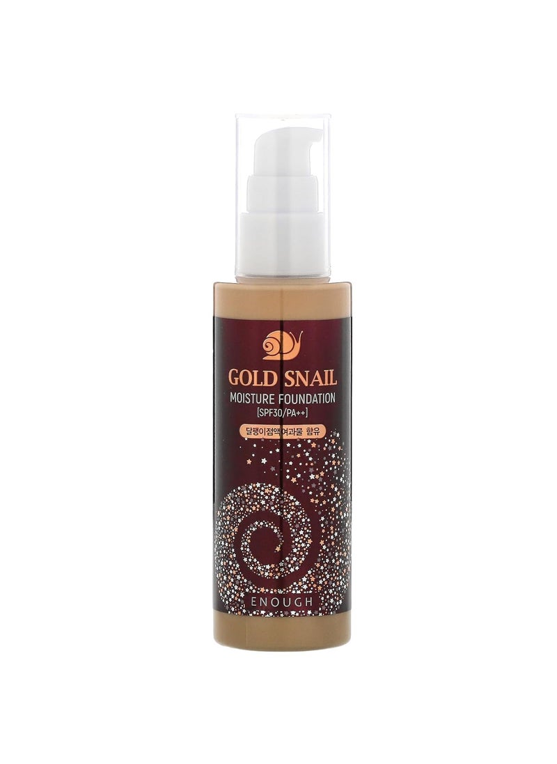 Enough Gold Snail, Moisture Foundation, SPF 30 PA++, #13, 3.38 fl oz (100 ml)