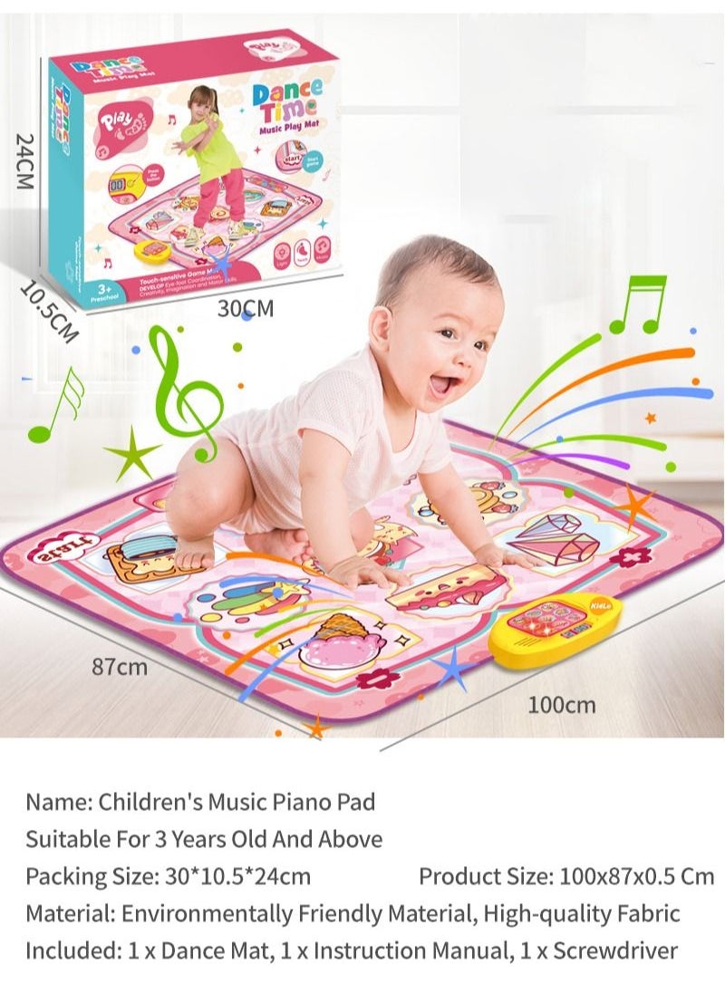 kids music gym Game Dance Blanket Parent-child Interactive Smart Toy Cake Electronic Music Blanket