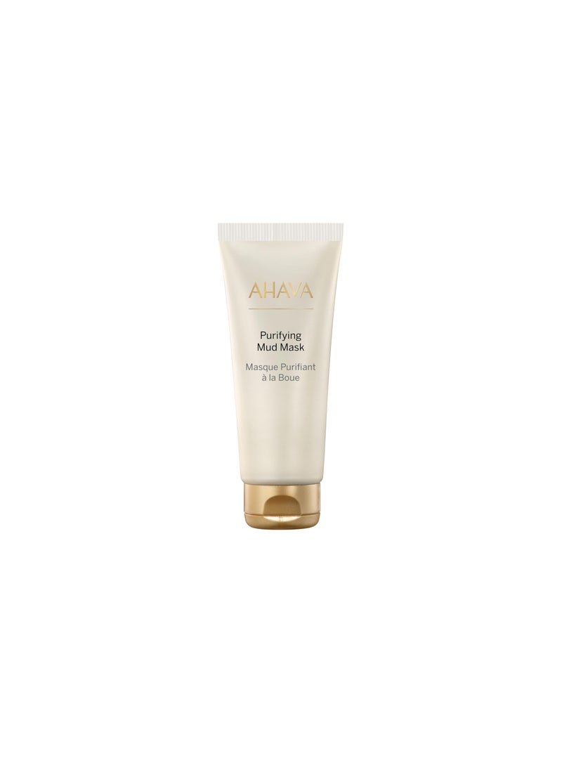 AHAVA Purifying Mud Mask - Indulging Mud Mask Cleaning & Purifying the Skin, Soothes, Softens & Clarifies, Enriched with Exclusive Osmoter, Dead Sea Mud, Aloe Vera, Vitamin B5 & Jojoba Oil, 3.4 Fl.Oz