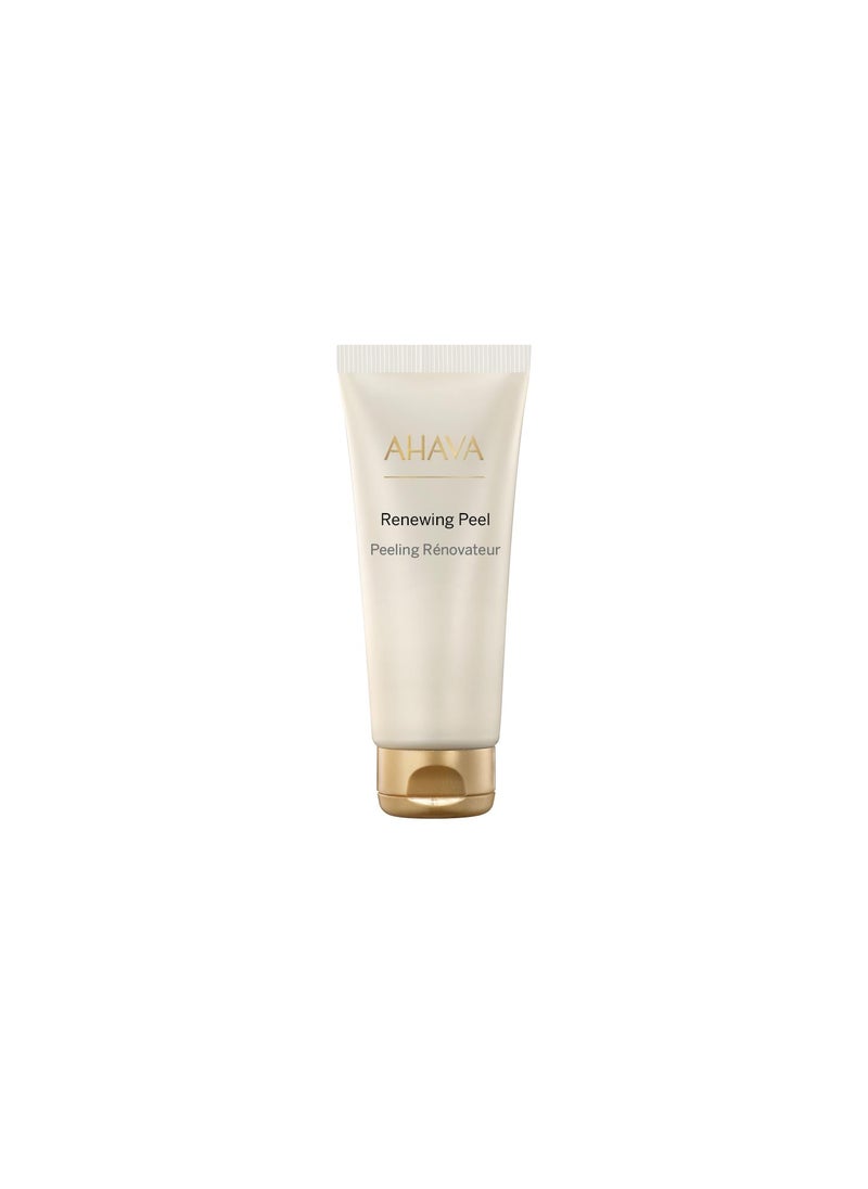 AHAVA Time to Treat Facial Renewal Peel - Gel peel for immediate radiance & even tone, enhances renewal, smoothes skin surface, with Osmoter, Biasbolol, Calendula & Vitamin C & Aloe Vera, 3.4 Fl.Oz