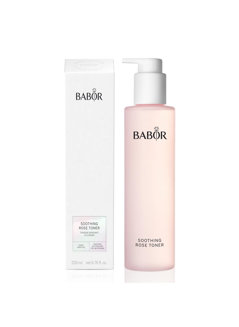 BABOR Soothing Rose Toner, Hydrating Rose Water Essence, Alcohol-Free Toner, Calms & Soothes Sensitive Skin, Deep Hydration & Moisture for Radiant Complexion, 6.7 oz